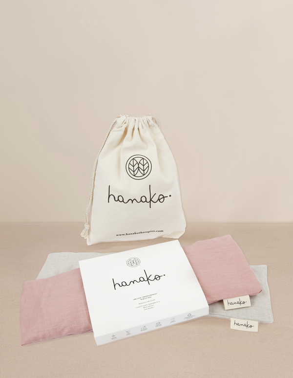 Organic Wheat Heat Bag - Blush Pink